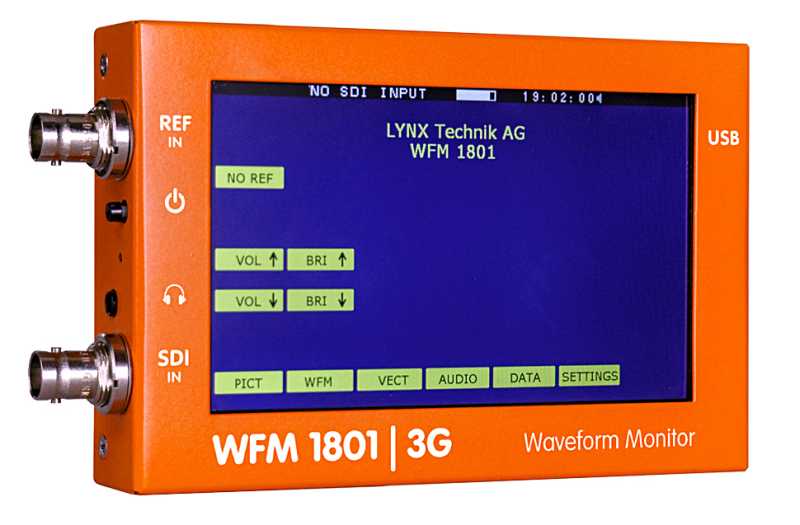 Lynx WFM 1801, 3G SDI Waveform monitor and Vectorscope Lynx WFM 1801, 3G SDI Waveform monitor and Vectorscope