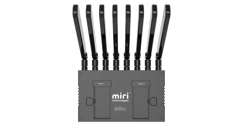 MIRI X510 Bonding Router, für bis zu sieben Internetverbindungen, AES-256-Verschlüsselung, NP-F Akkubetrieb
