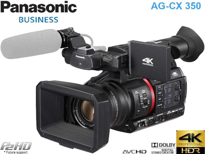 Panasonic AG-CX350 4K HDR H.265 Live-Streaming microP2HD-SDHC 32x Zoom