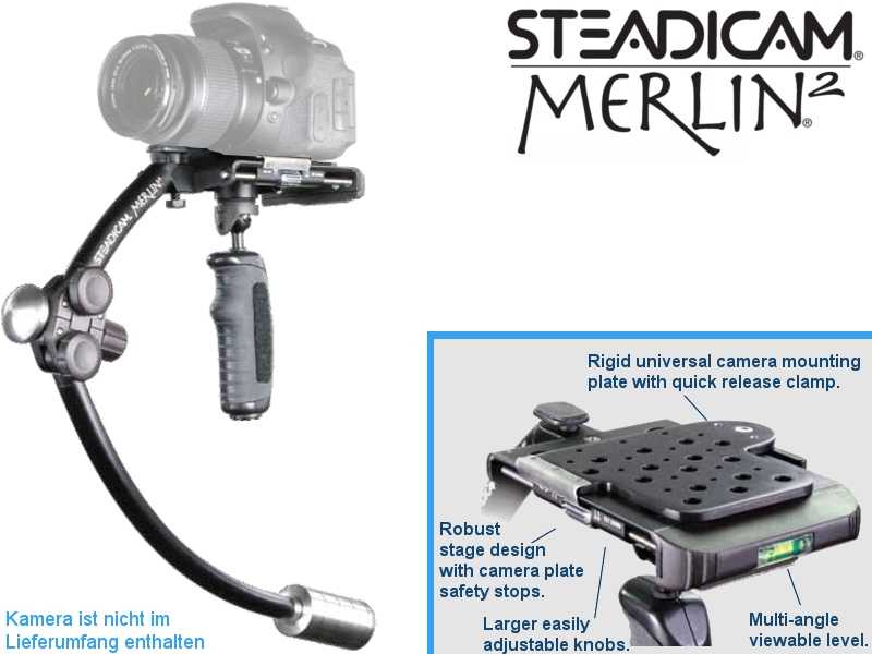 Steadicam MERLIN 2 / Handgeführte Stabilisierung bis 2,3 kg