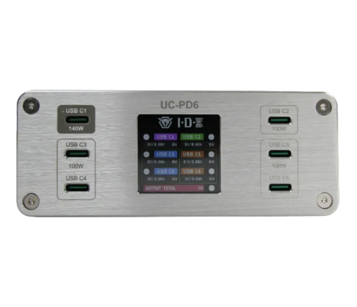 IDX UC-PD6, 440W 6ch USB-C PD Charger - Compatible with the DUO-CP, Imicro, B-Mount, SBU