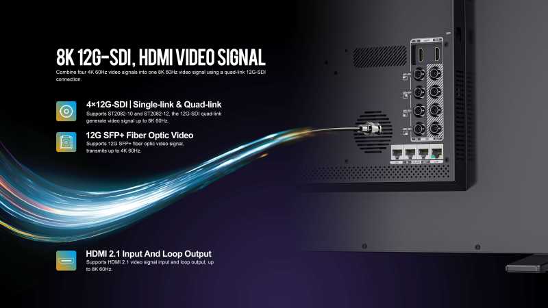 Lilliput UQ31, 31,5" 4K 12G-SDI / HDMI Multiviewer Monitor