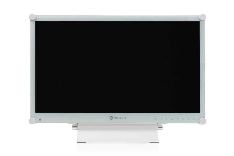 AG Neovo X-2402 White, 24" (61cm) LCD Monitor, 24/7, 1920x1080, HDMI, DVI-D, VGA, DisplayPort, Audio, weiß