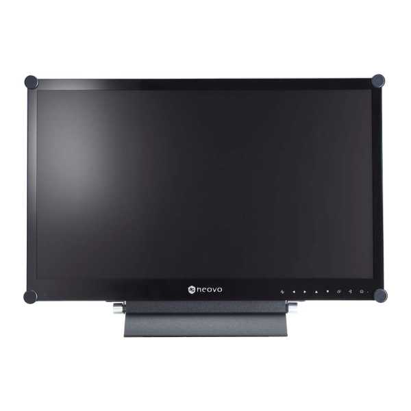 AG Neovo X-2402, 24" (61cm) LCD Monitor, 24/7, 1920x1080, HDMI, DVI-D, VGA, DisplayPort, Audio, schwarz