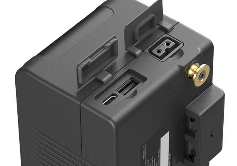 Swit MINO-A210 l USB-C, tiny size with 210Wh pocket mini battery, USB-A/USB-C/D-tap, Gold-Mount, also ideal for long term use or high power draw lights