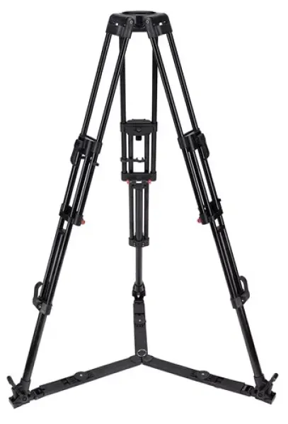 Camgear T100/AL2 GS Aluminum Tripod, 2-Stage 100mm bowl Tripod with Ground Spreader GS-2 Aluminum
