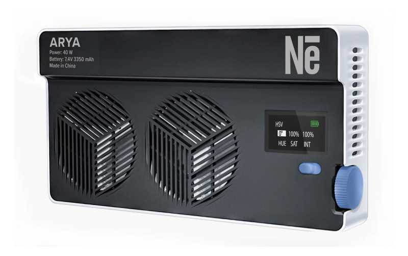 Newell Arya RGB-LED Leuchte, 40W RGB Licht, Farbtemperatur 2500 - 9000K und RGB, integrierter Akku, aufladbar per USB-C