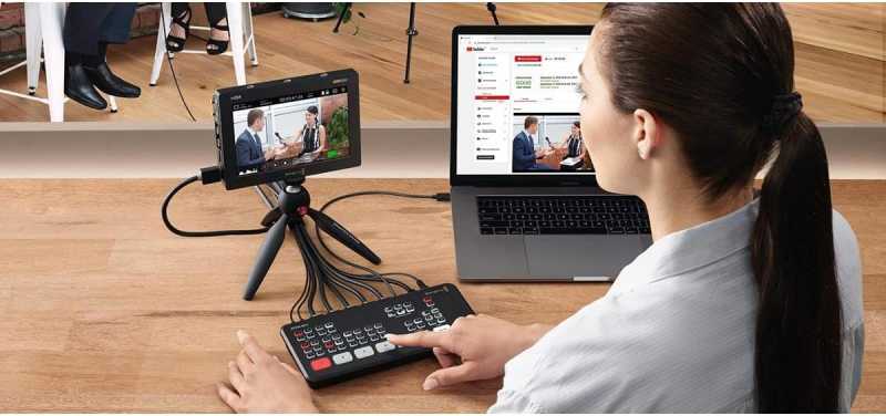 Blackmagic Design ATEM Mini PRO ISO - Full-HD HDMI Web Streaming Videomischer H.264 Recorder