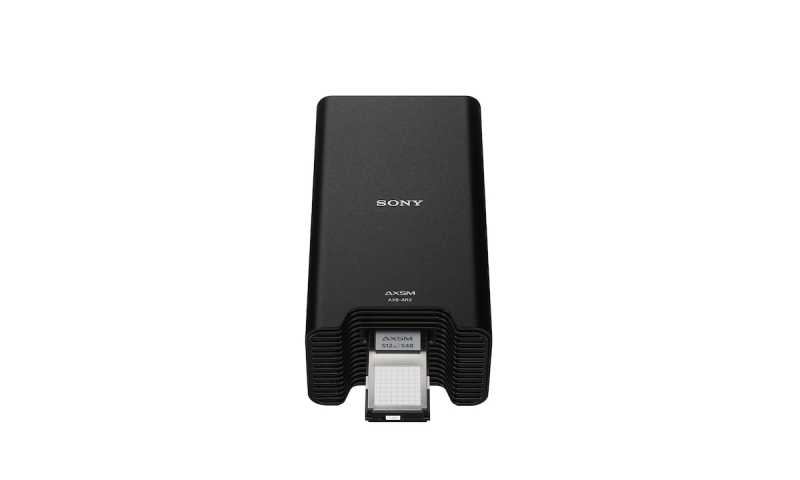 Sony AXS-AR3 bietet eine maximale Lesegeschwindigkeit für AXS-Speicher von bis zu 9,6 Gbit/s (1200 MB/s) über Thunderbolt 3