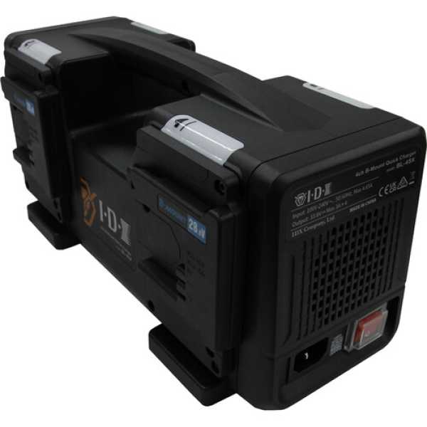 IDX BL-4SX  B-Mount Battery 4ch Simultaneous Quick Charger