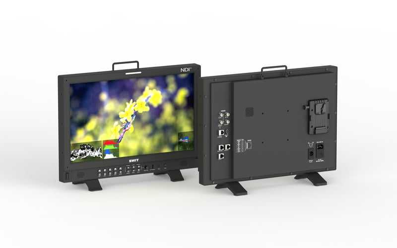 Swit BM-215-NDI, 21.5" 4K-NDI QLED HDR 100%DCI-P3 Zero-Delay professional FHD Monitor with Auto-Calibration