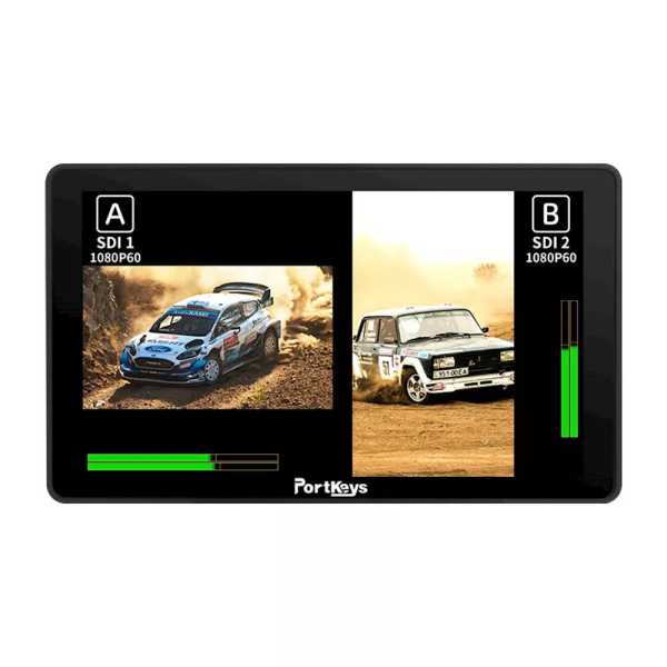 Portkeys BM7 II DS, 7" Touchscreen High Brightness Videomonitor (1920 x 1080), 3G-SDI und HDMI In