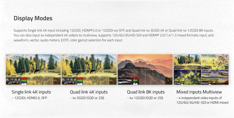 Swit BM-U175, 17.3-inch 4K/8K 12GSDI Studio Monitor