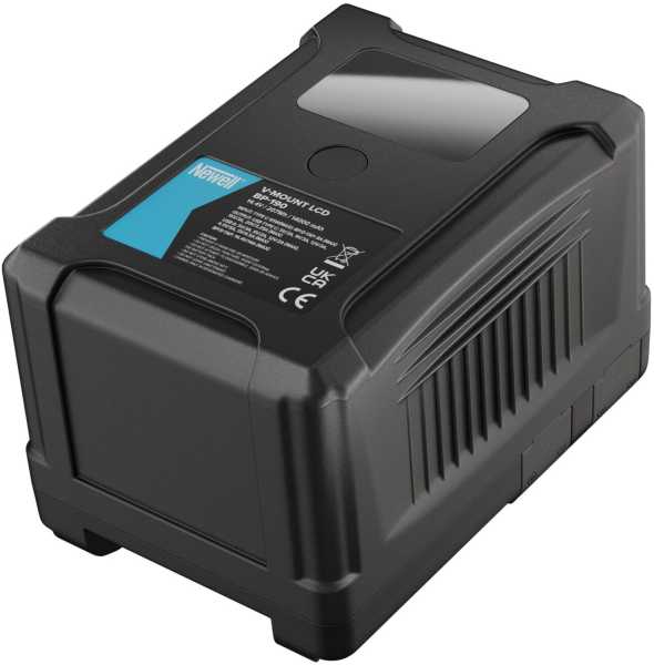 Newell BP-190LCD,  V-Mount Li-Ion Akku 190 Wh/14,4 Volt / 14,0 Ah, USB-Ausgang: 5 V, 3 A, LCD Anzeige