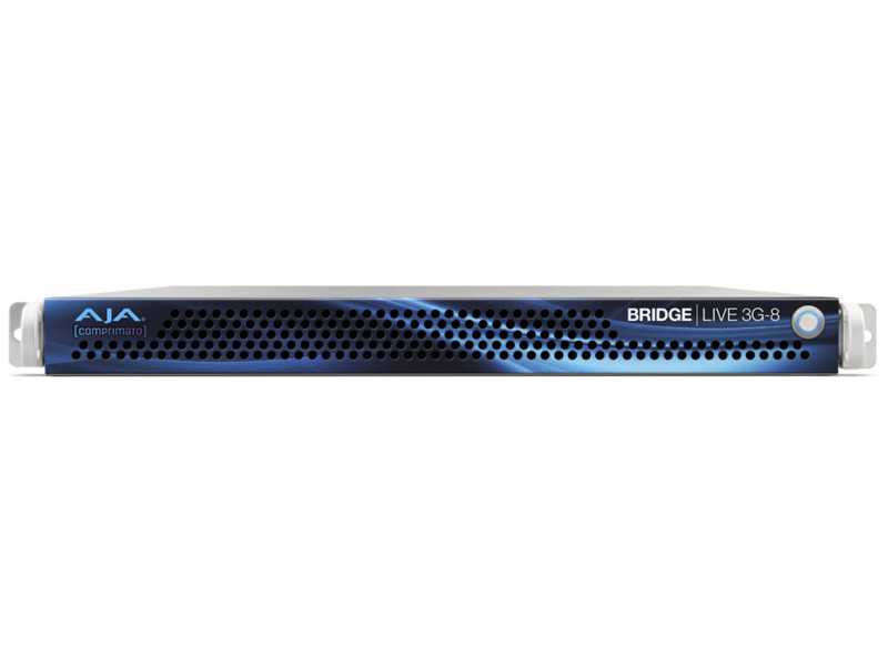 AJA BRIDGE LIVE 3G-8, 8x Bidirektionale 3G / SDI Ports, H.264/H.265, NDI, SRT und HLS-Support