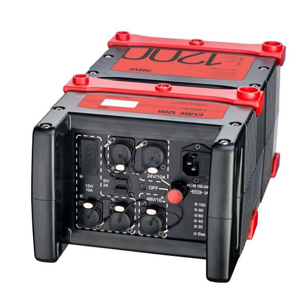 Cube 1200/700  Li-Ion Multi-Spannungs Akku 14,4V / 24V / 48V // 1140Wh // 700W