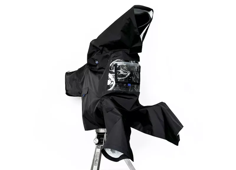 camRade rainCover OB/EFP Large, grosser Regenschutz für Broadcast Kameras mit Box-Optik in schwarz