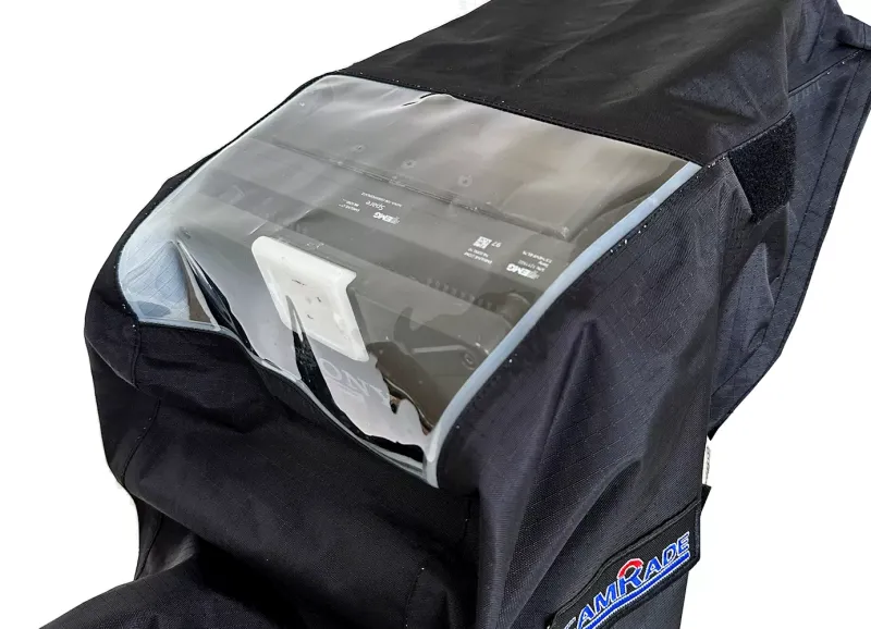 camRade rainCover OB/EFP Small, Regenschutz für Broadcast-Kameras mit 5" - 7" Monitor / Sucher