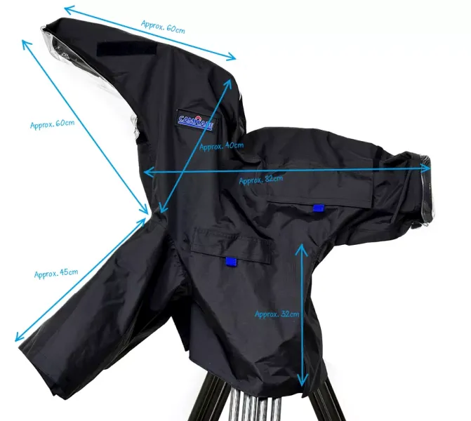 camRade rainCover OB/EFP Small, Regenschutz für Broadcast-Kameras mit 5" - 7" Monitor / Sucher