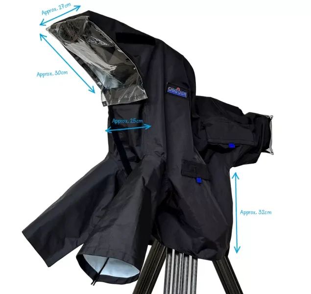 camRade rainCover OB/EFP Small, Regenschutz für Broadcast-Kameras mit 5" - 7" Monitor / Sucher