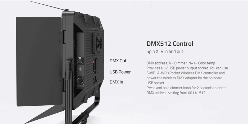 Swit CL-120D, 120W 2:1 Bi-color SMD LED panel light