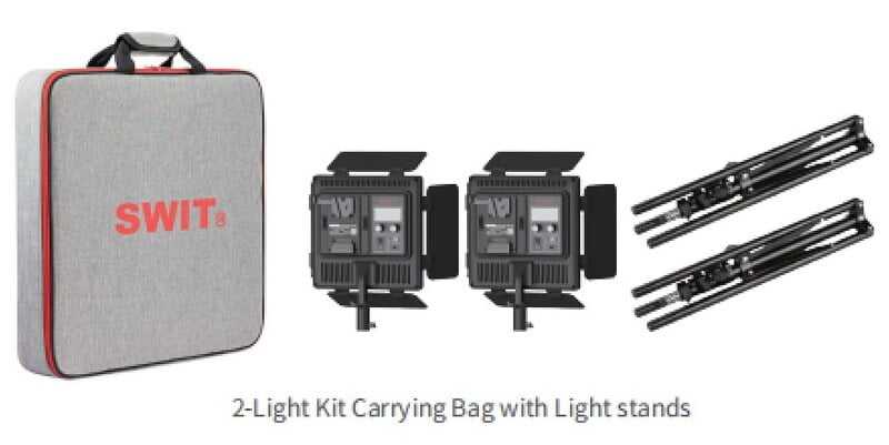 Swit CL-40D 2KIT, Dimmbare 40 W Bi-Color Soft LED Leuchte im 2er Kit, V-Mount Akkuanschluss