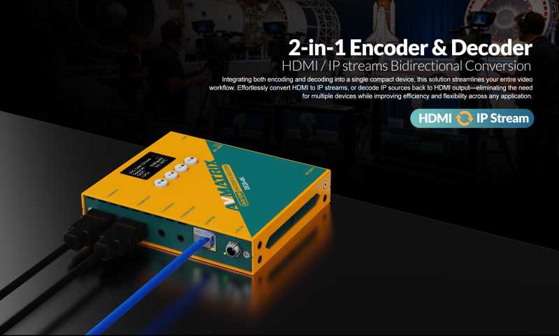 AVMATRIX DE20-4K, 4K-HDMI-Encoder und -Decoder für Streaming, Decoding und lokale Aufzeichnung