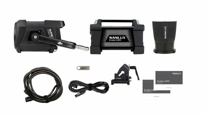 NANLUX Evoke 1200 ST-KIT, LED Studio Scheinwerfer mit 5600 K, 1200 W inkl. Trolley u. Funk-Fernbedienung