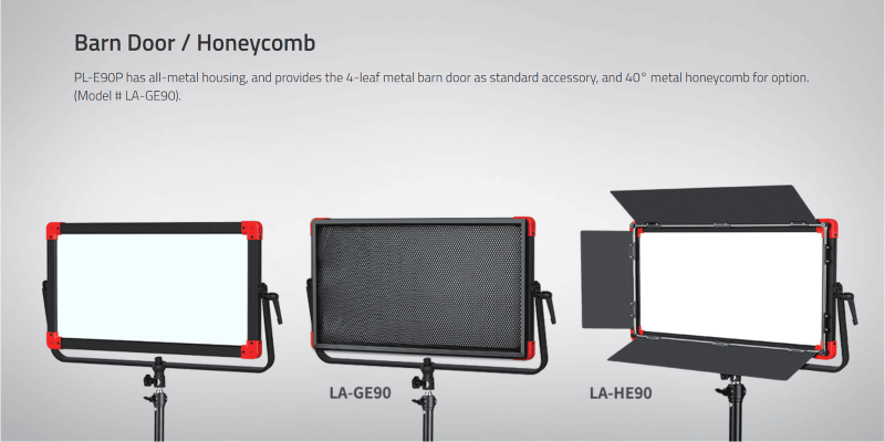 Swit PL-E90P Akku Kit ( 2x PB-R290S+), Waterproof 3rd Generation 90W LED Panel Light, ultra slim, V-Mount