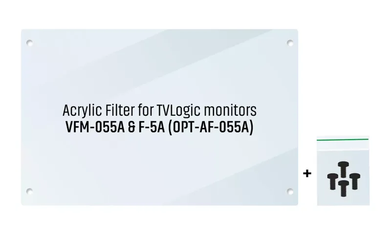 Acrylic Filter for TVLogic F-5A, clear protection filter for monitors