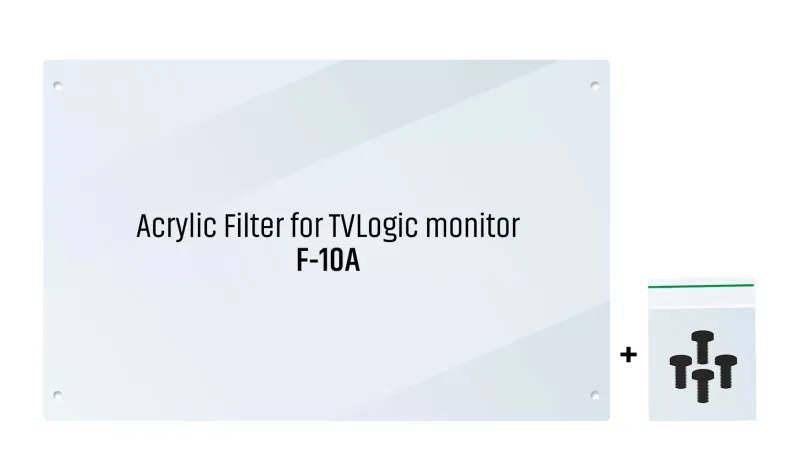 Acrylic Filter for TVLogic F-10A, clear protection filter for monitors