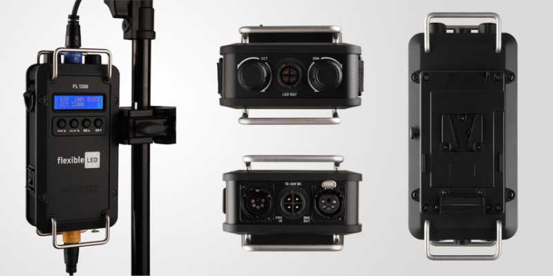 Fomex FL1200, Flexibles, dimmbares LED Licht mit 60W, DMX, 3200K - 5600K, V-Mount Akkusystem