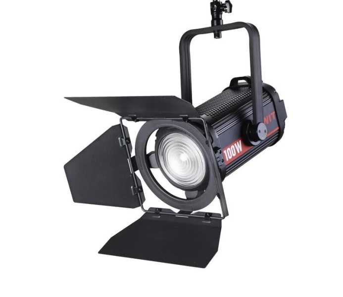 Swit FL-C100D, 100W Bi-color Fanless Studio 55000lux TLCI99 LED Fresnel Spot Light, SWIT Free Design for Lighting Studios