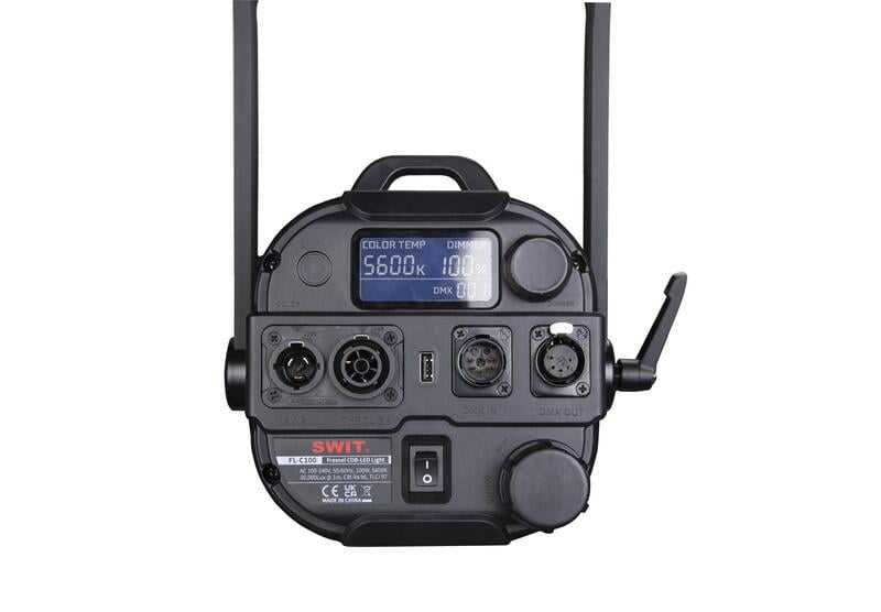 Swit FL-C100, 100W Daylight Fanless Studio 60000lux LED Fresnel Spot Light, SWIT Free Design for Lighting Studios