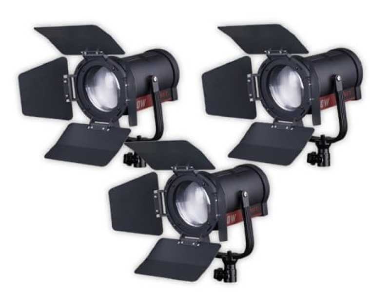 Swit FL-C60D 3KIT | Set of 3 x 60W LED Spotlight, 25000lux, V-Mount, DMX