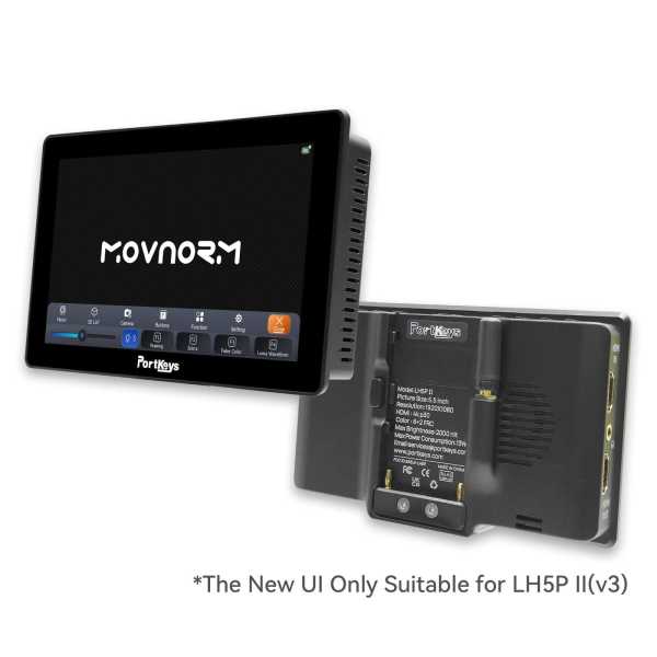 Portkeys LH5P ll, 5" Full-HD LED Touchscreen-Videomonitor , 2000 nits, 1920 x 1080
