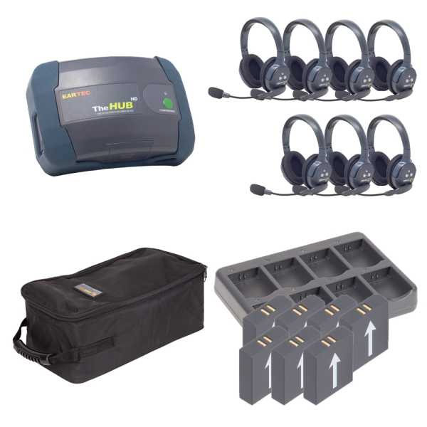 EARTEC ULTRALITE 7-D HD {HUB7D} digital DECT drahtloses Intercom Headset mit Mini-Base bis 600m EARTEC ULTRALITE 7-D HD {HUB7D} digital DECT drahtloses Intercom Headset mit Mini-Base bis 600m