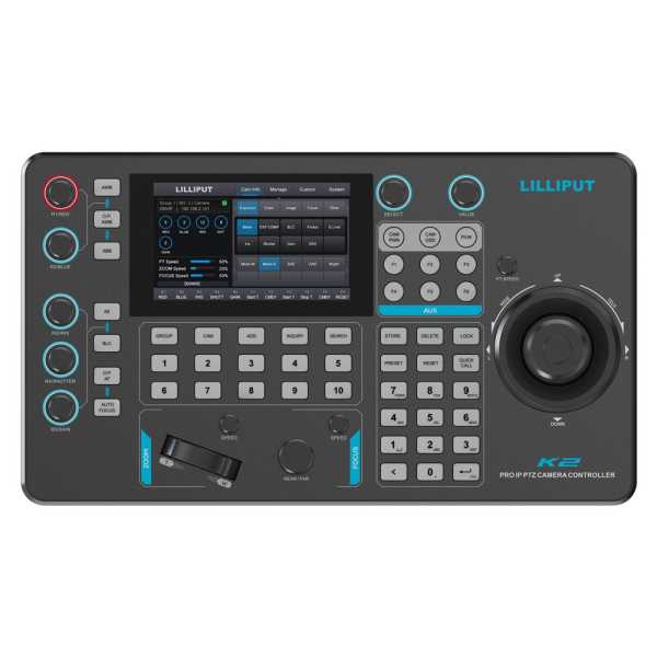 Lilliput K2-N, PTZ Controller mit 5" Touchscreen und NDI