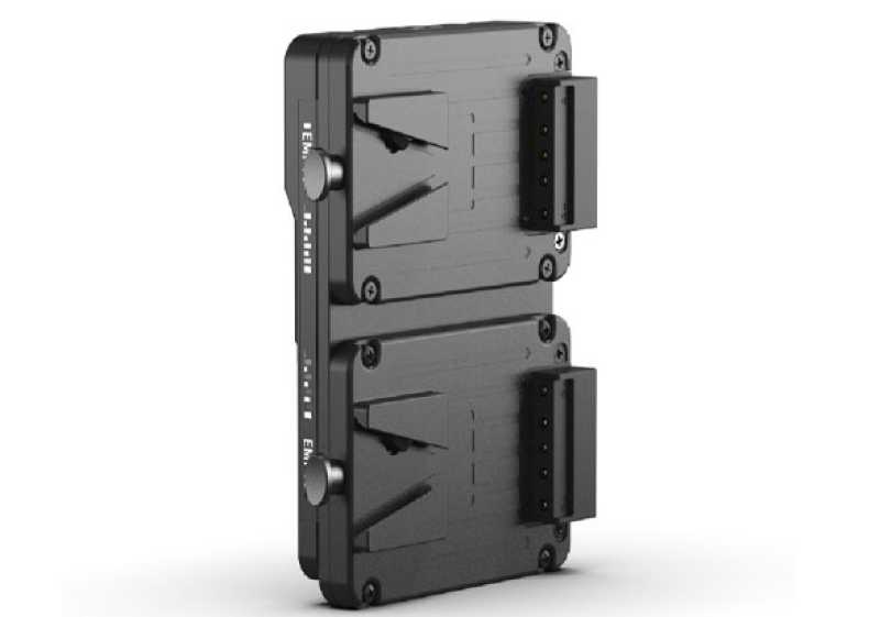 Swit KA-M20C, FlyDuo - Dual Pocket V-mounts Hot-Swap Adaptor with USB-C out, compatible with Mino V-mount batteries