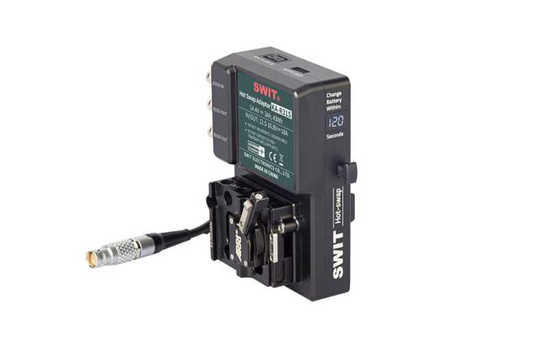 KA-R31S, High load with multi-sockets Hot-Swap Adaptor with SDI 1to2, V-Mount to ARRI ALEXA Mini or Mini LF