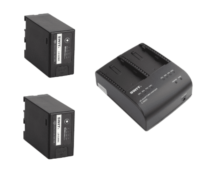 Swit LB-SU90C*2+S-3602U KIT, 2* 90Wh USB-C BP-U DV batteries + 1*S-3602U Dual Channel Charger