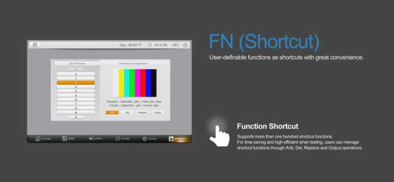 Lilliput SG-12G SDI Broadcast Pattern Testbildgenerator und 7'' Monitor bis 4:4:4