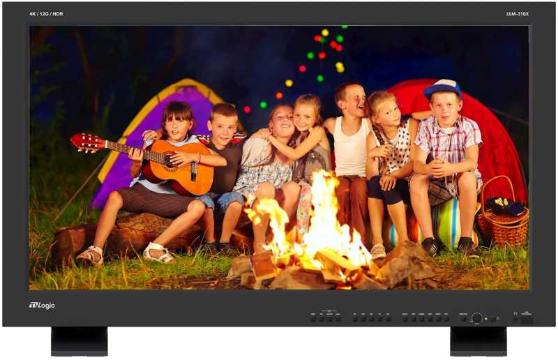 TVLogic LUM-310X (incl. Flight Case), 31" DCI 4K HDR LCD Referenz Monitor, 4096x2160, 2x3G-SDI, HDMI 2.0, 1.000 cd/m²