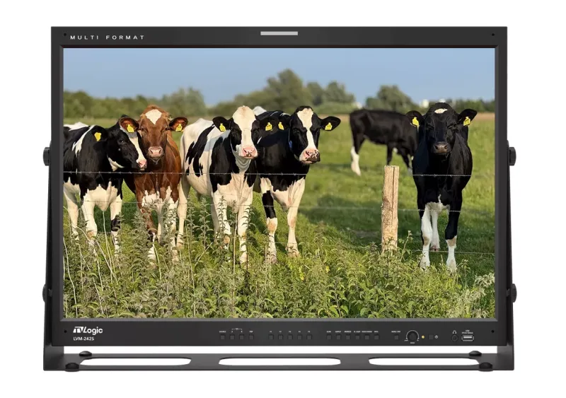 TVLogic LVM-242S, 24" 1920x1200 (true 10bit) QC-Grade Super-IPS LCD Monitor, 2X 3G/HD/SD-SDI inputs and outputs