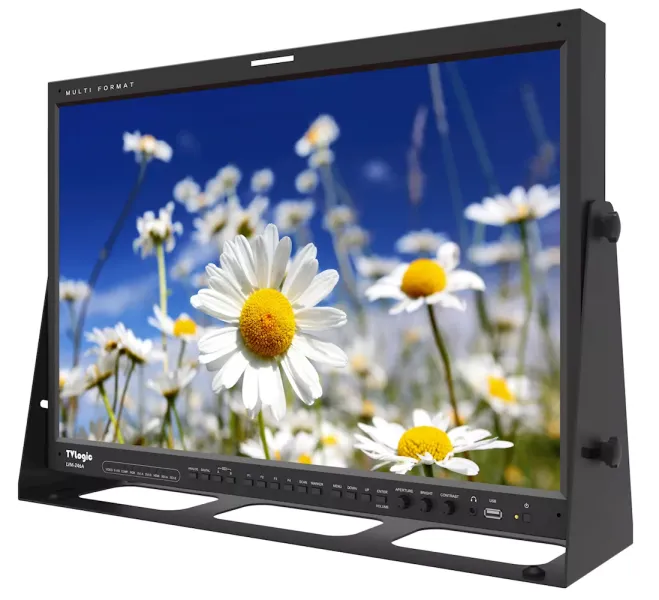 TVLogic LVM-246A, 24" Full HD Professional LCD Monitor, Waveform / Vectorscope, 16ch Audio Level Meter