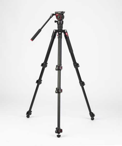 Swit MUF50 Aluminum Camera Tripod KIT, with SWIT TH50 Fluid Video Head, 5kg Payload, Soft Bag