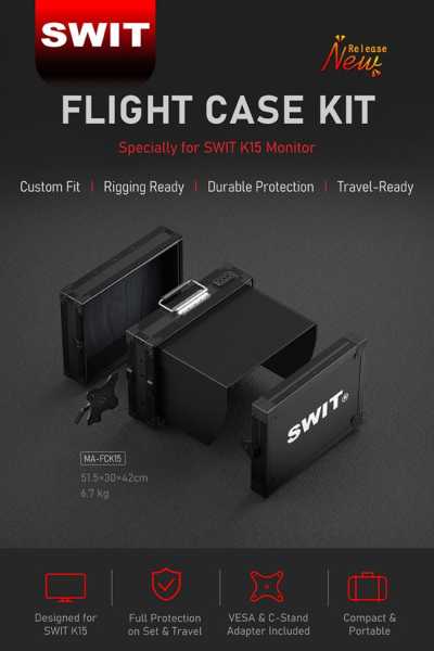 Swit MA-FCK15, Flight Case Kit for K15 Monitor