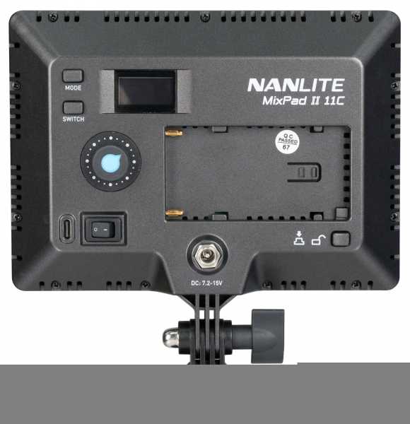 NANLITE MixPad ll 11C, Dimmbare 13 RGBWW LED-Leuchte mit 13W Hochleistungs-LEDs