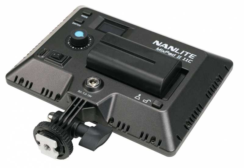 NANLITE MixPad ll 11C, Dimmbare 13 RGBWW LED-Leuchte mit 13W Hochleistungs-LEDs