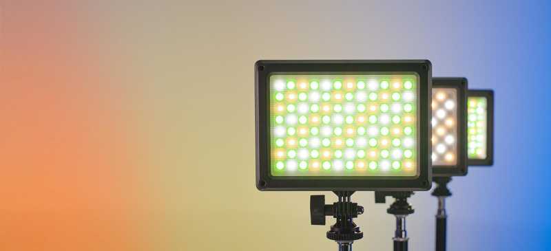 NANLITE MixPad ll 11C, Dimmbare 13 RGBWW LED-Leuchte mit 13W Hochleistungs-LEDs